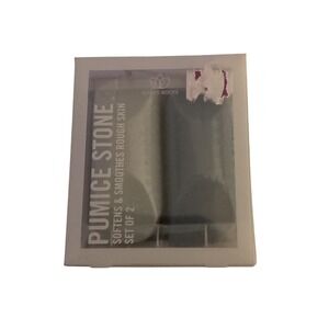 Grass Roots Pumice Stone Set of 2 Softens Smoothes Rough Skin SE2092-BLL New